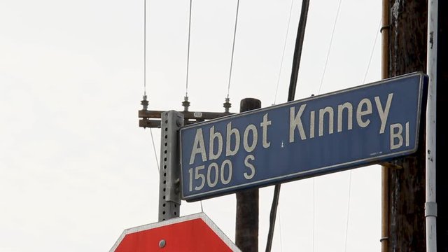 Abbot Kinney street sign in Venice