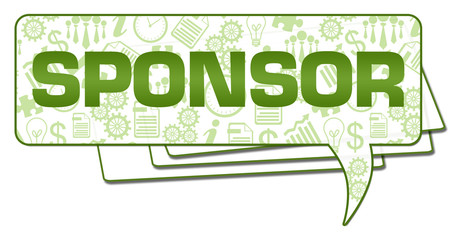 Sponsor Business Symbols Green Stroke Comment Symbol 