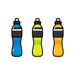 Cartoon Power Drinks or Sports Drinks