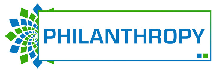 Philanthropy Green Blue Circular Box 