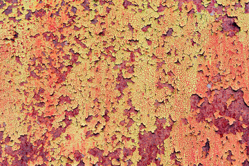 Metal texture with scratches and cracks which can be used as a background