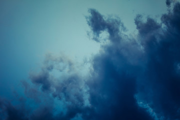 Fototapeta premium blue sky with clouds closeup