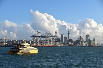 City view of Auckland in New Zealand