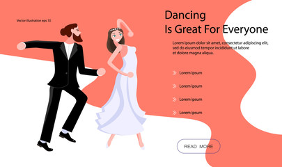 Landing page templates for dancing blog