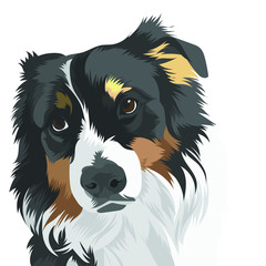 vector illustration of a dog