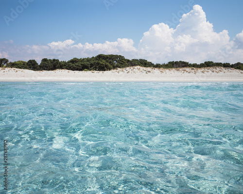 Spiaggia Di Porto Pino E Acqua Cristallina Stock Photo And