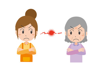 嫁姑　けんか　仲が悪い