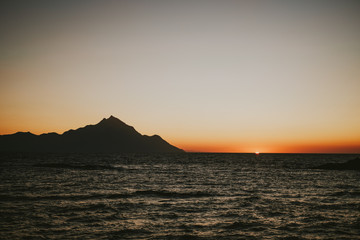 Fototapeta premium sunset at sea