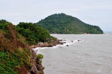 Fototapeta na wymiar Sea Photo Taking From Nang Phaya View Point (Chalerm Burapa Chollathit Road)