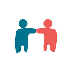 Commitment Teamwork Together Business Logo Illustration Vector