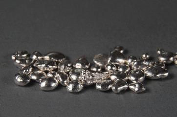 Pellets of pure elemental Silver (Ag)