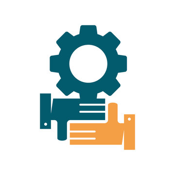 Commitment Teamwork Together Business Logo Illustration Vector