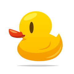 Rubber duck vector isolated illustration