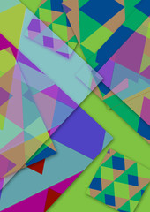 abstract geometric background with triangles