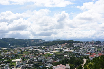 Obraz premium aerial view of the Darat city