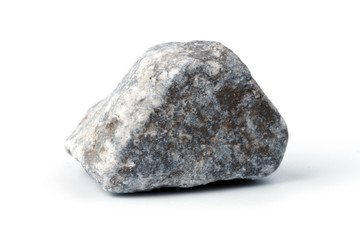 Stones with soft shadow on white background.