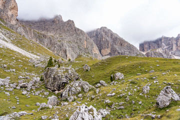 Lake Santa Caterina or Auronzo Lake in the province of Belluno, Italy