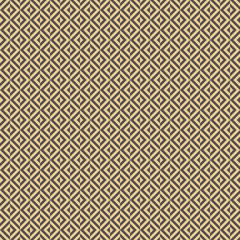 Seamless background for your designs. Modern brown and golden ornament. Geometric abstract pattern