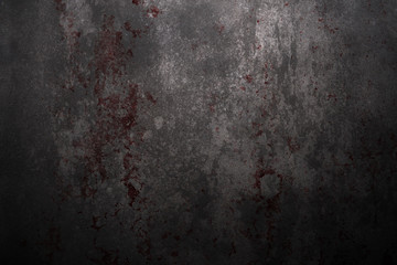 Blood on wall, halloween background - 287700974