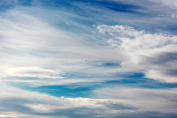 Beautiful  Cloudy Sky Background Template.
