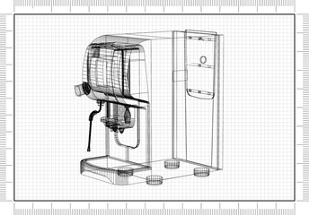 coffee machine - Blueprint