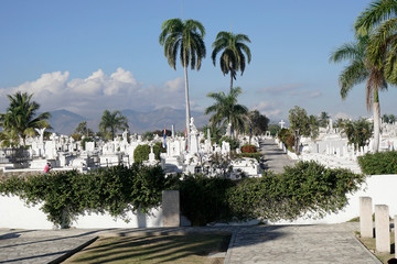 Fototapeta na wymiar Friedhof Cementerio Santa Ifigenia, Santiago de Cuba, Kuba