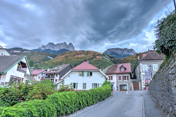 Fototapeta na wymiar Talloires, Haute-Savoie, France