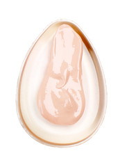 Silicone sponge with a concealer closeup