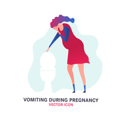 Vomiting vector icon