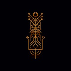 line art pattern, suitable for background and landscape