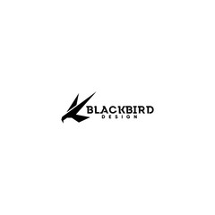 blackbird logo design vector logo