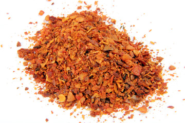 red pepper on a white background