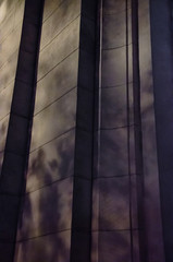 Mystical shadows on wall of old building suitable for covers and banners for Halloween, Gothic style