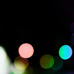 Abstract light bokeh background with space for writing text