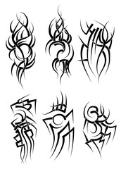 Tattoo art  style tribal tattoo collection