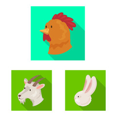 Vector illustration of agriculture and breeding icon. Collection of agriculture and organic stock vector illustration.