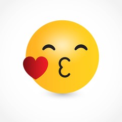 Emoji icons vector design template.