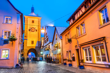 Rothenburg ob der Tauber, Franconia, Bavaria in Germany