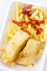 フィッシュ&チップス　British fast food fish and chips