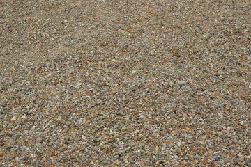 background of small pebbles, multi-colored texture background of small pebble stone