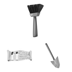 Isolated object of story and discovery icon. Set of story and items stock vector illustration.