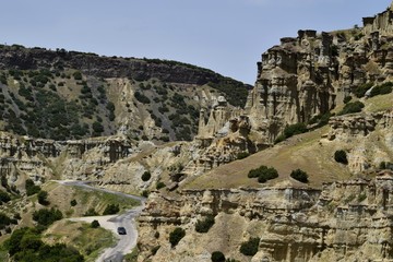 Fototapeta premium Kula fairy chimneys / Kula Manisa Turkey