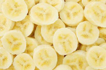 Banana slices background