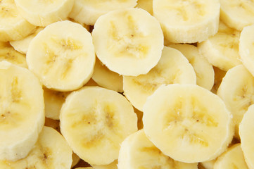 Banana slices background