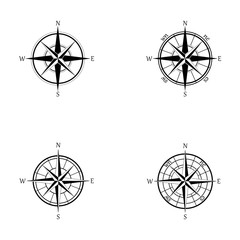 Vector - Compass signs and symbols