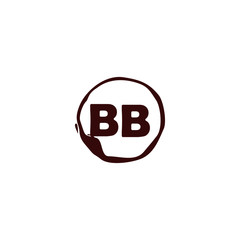 B BB Initial logo template vector. Letter logo concept with background template.