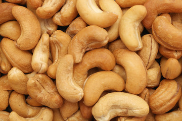 Cashew nuts background