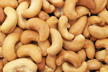 Cashew nuts background