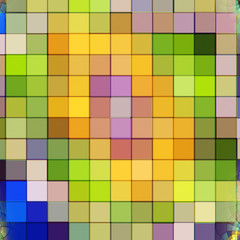 3D Abstract fractal background