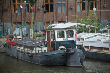 Fototapeta na wymiar Amsterdam Hausboot